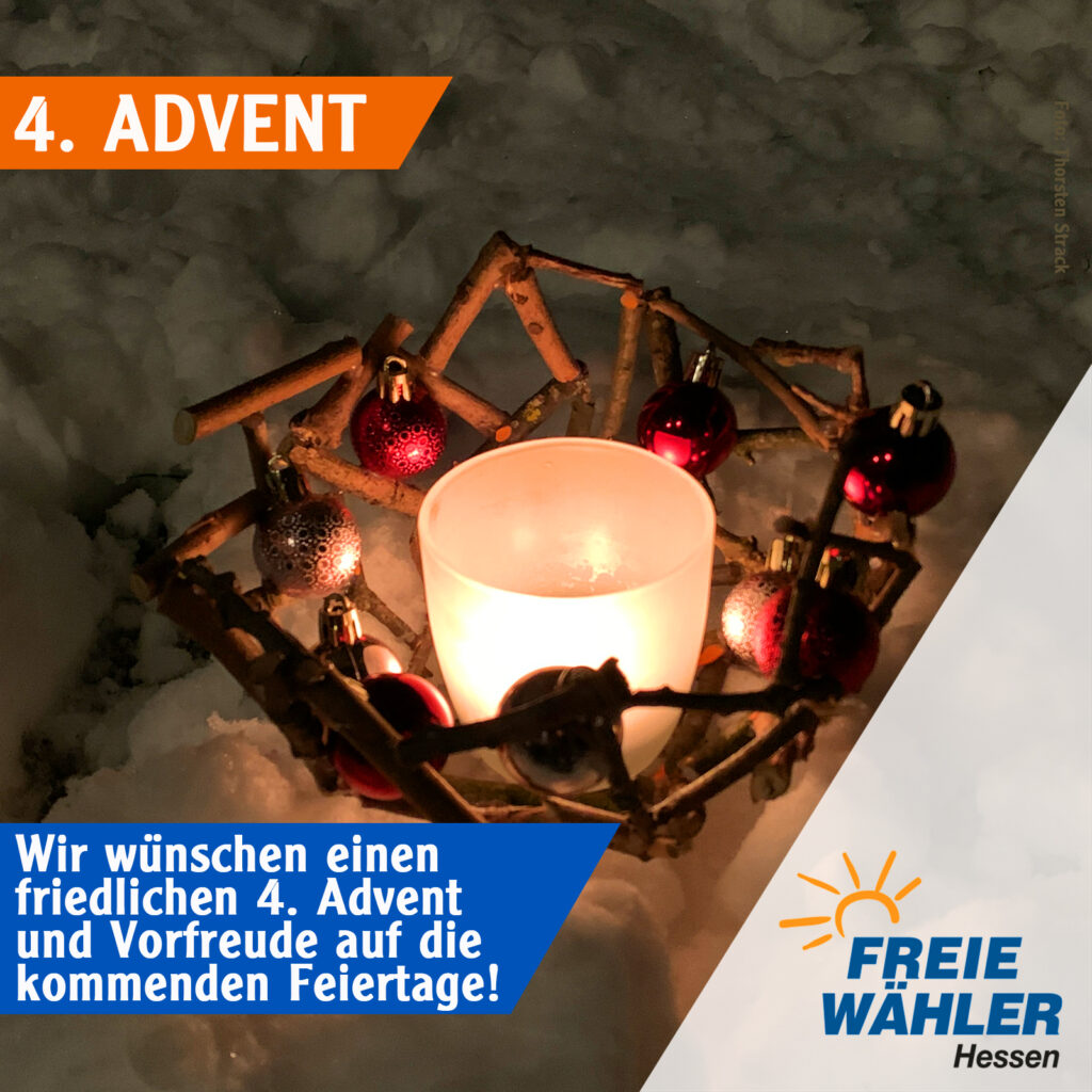 4. Advent – Wir wünschen einen friedlichen 4. Advent