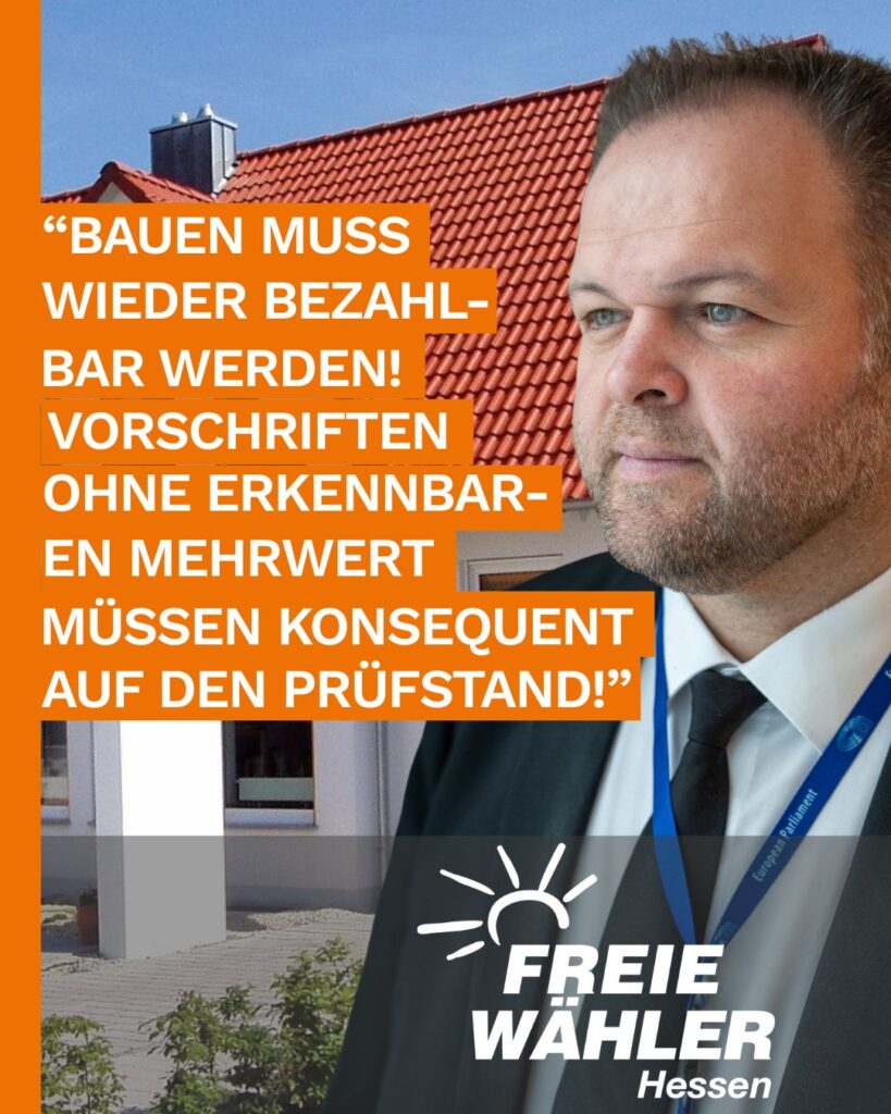 Bauen muss wieder bezahlbar werden!