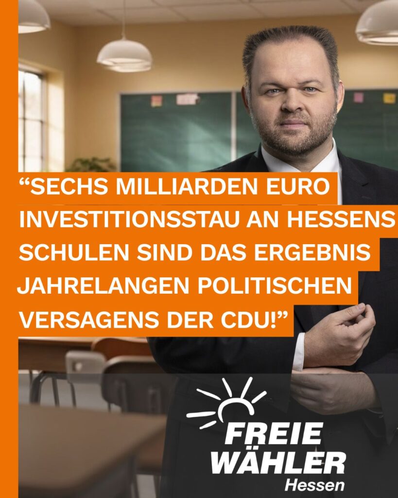 Engin Eroglu: Sechs Milliarden Euro Investitionsstau an Hessens Schulen sind das Ergebnis jahrelangen politischen Versagens der CDU