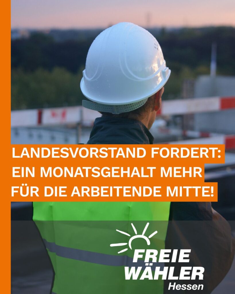Ein Monatsgehalt mehr für die arbeitende Mitte!